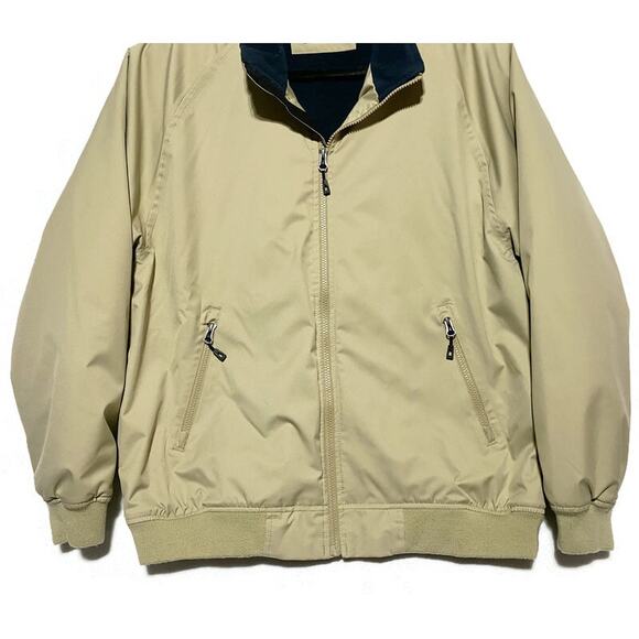 Orvis Zip Up Jacket Men's Size Large Brown Lined Polyester Short - Picture 4 of 8